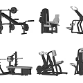 Gym Fitness Equipment With Barbell Bench Press Adjustable Fitness Chair And Multi Functional Trainer