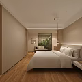 Loft Style Hotel Room With Green Metal Staircase Palm Leaf Decor Mirror And Wooden Accents