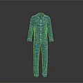 Comfortable Blue Plaid Pajamas Set With Long Sleeves For Home Wear