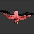 Modern Flamingo Cartoon Flamingo Anime Flamingo 3d model