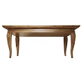 Solid Wood Dining Table With Classic Design And Elegant Carved Legs 3d model