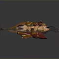 Futuristic Mechanical Device With Colorful Propellers Intricate Components And Metallic Texture