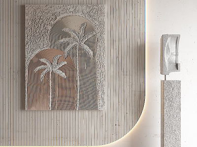 Modern Decorative Painting Hanging Painting 3d model