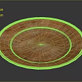 Natural Wooden Oval Tray With Smooth Surface And Handcrafted Texture