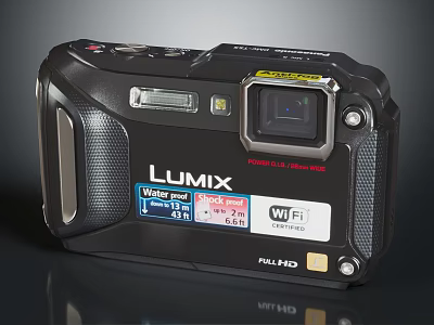 LUMIX Tough Digital Camera With Waterproof Shockproof WiFi And Full HD Capabilities 3d model
