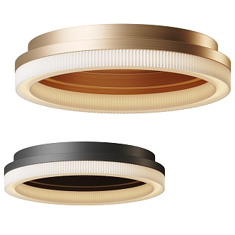 Light Luxury Round Ceiling Lamp Collection 3d model