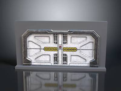 Security door password door metal sealed door metal door explosion-proof door password lock biometric door 3d model