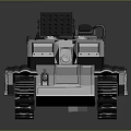 Military Tank Featuring Armored Structure Cannon Turret And Tracked Chassis For Combat Use