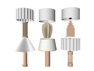 Modern table lamp 3d model