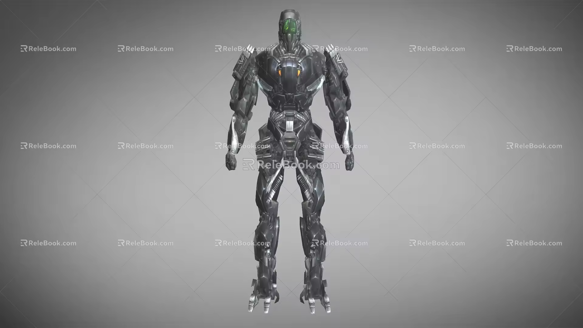 Robot mechanical warrior sci-fi robot mecha warrior sci-fi warrior destroyer future high-tech low-face number low-model simple model film and television level 3d model