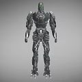 Robot mechanical warrior sci-fi robot mecha warrior sci-fi warrior destroyer future high-tech low-face number low-model simple model film and television level 3d model