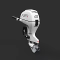 Yacht Outboard Motor FLUX 42 White Design With Efficient Performance Features 3d model