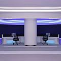 modern command center 3d model