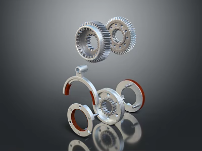 High Precision Hardware Tools Featuring Metal Gears Bearings And Industrial Components 3d model
