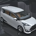 White Compact Car With Black Roof Brown Seats And Modern Design