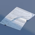 White And Blue Textured Cloth For Daily Kitchen Cleaning And Household Use