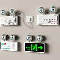 Essential Fire Safety Equipment Including Smoke Detectors And Emergency Exit Signs