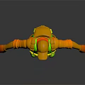 3D Male Character In Sunglasses Green Bulletproof Vest White Shirt Blue Pants Black Gloves Boots