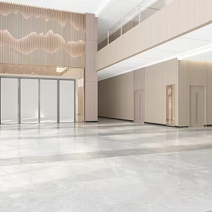 Hall Office Lobby 3d model