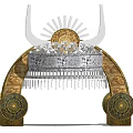 Ethnic Style Arch Scenic Area Gate Miao Structure Miao Large Sculpture 3d model