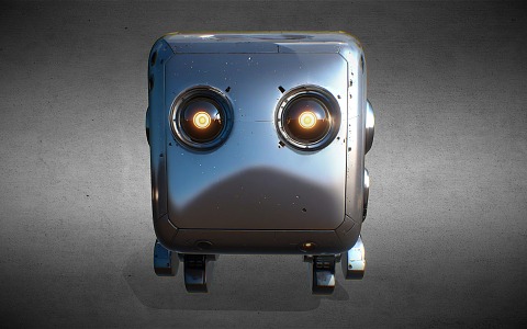 Modern robot intelligent machine 3d model