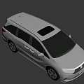 Silver Honda MPV Car With Family Friendly Design Sleek Exterior And Alloy Wheels