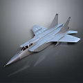 Detailed Silver Aerodynamic Fighter Jet 3D Model With Cockpit And Wings