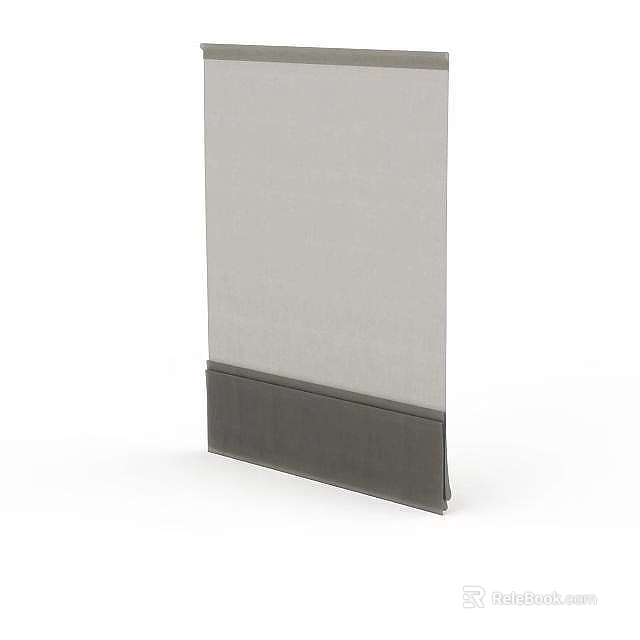 Modern Office Interior With Gray Partition And Dark Gray Base Design 3d model