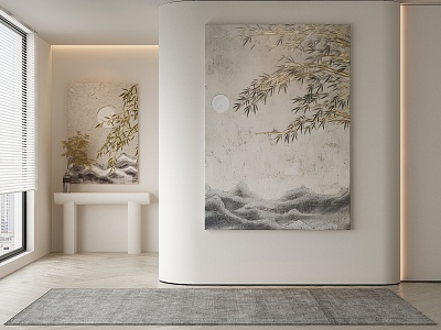 New Chinese Decorative Painting 3d model