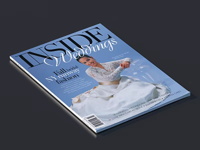 Inside Weddings Magazine Fall Winter Wedding Ideas Bridal Gown Cover Feature 3d model