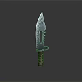 Sharp Tactical Knife With Metal Blade Wooden Handle And Metal Ring Design