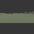 Water Birds Near Blue Lake In Sandy Terrain With Green Trees Model