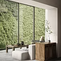 Modern Hotel Room Interior With Large Windows Greenery View Two Beds And Minimalist Design