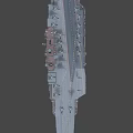 Aircraft Carrier With Fighter Jets On Flight Deck Military Weapon Platform