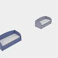 Blue Upholstered Single Bed With Comfortable Mattress And Storage Drawers
