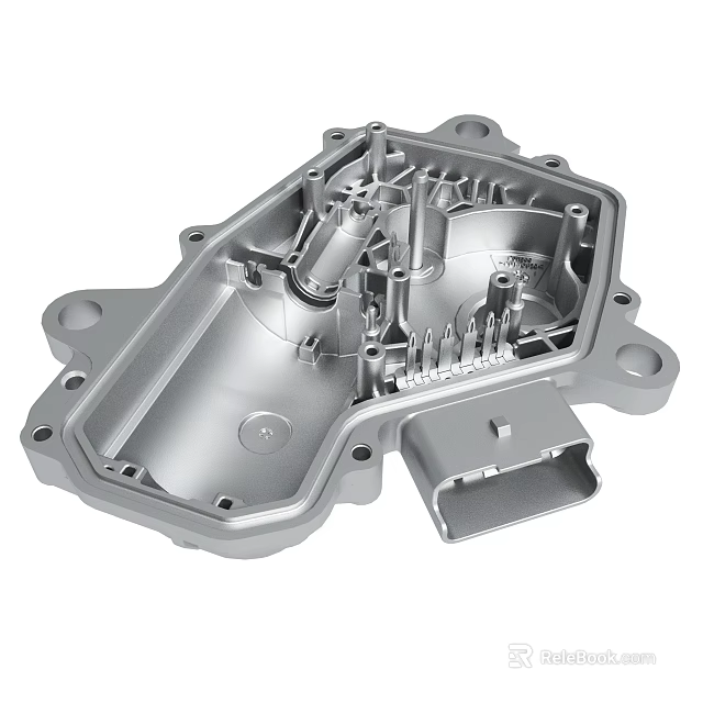 Precision Metal Mechanical Component With Complex Internal Structure And Metallic Casing 3d model