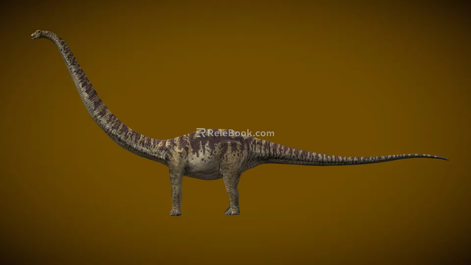 Mamen Creek Dinosaur Herbivorous Dinosaur Emei Dinosaur Cretaceous Jurassic Long Neck Dragon Low Face Number Low Model Simple Model Game Movie and TV Level Super Realistic 3d model