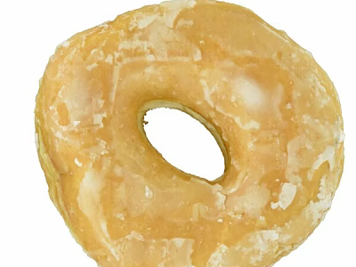 Delicious Golden Brown Glazed Donut With Soft Texture And Sweet Sugar Topping 3d model
