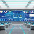 Modern Command Room 3d model