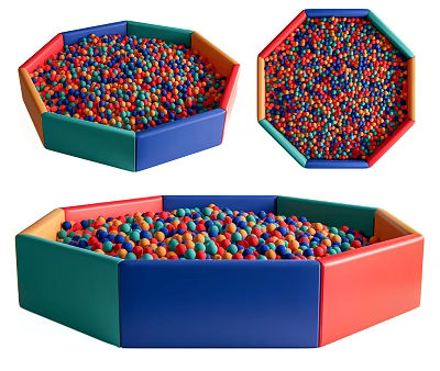 Modern Ball Pool Children's Amusement Ocean Ball 3d model