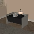 Bedside table lamp 3d model