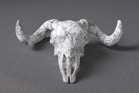 Modern Ornaments Sheep Skull 3d model