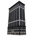 Modern Commercial Complex with Glass Facade and Multiple Floors for Retail and Office Spaces