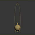 Incense burner Aromatherapy device Aromatherapy burner Aromatherapy burner Realistic model Cartoon model PBR 3d model