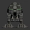 Futuristic Robotic Creature With Metallic Exoskeleton Multi Legged Design And Laser Emissions