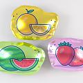 Colorful Inflatable Fruit Shaped Toys With Orange Watermelon And Strawberry Designs