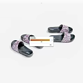 Stylish Pink Leopard Print Slippers With Black Soles And Soft Upper Design