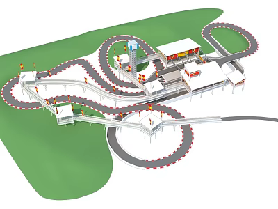 Modern Amusement Equipment 3d model