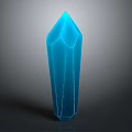 Modern Blue Crystal Prism Decorative Ornament Set for Home Decor with Geometric Design