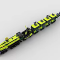 LEGO Toy Train High Speed Rail Viper Chariot 3d model